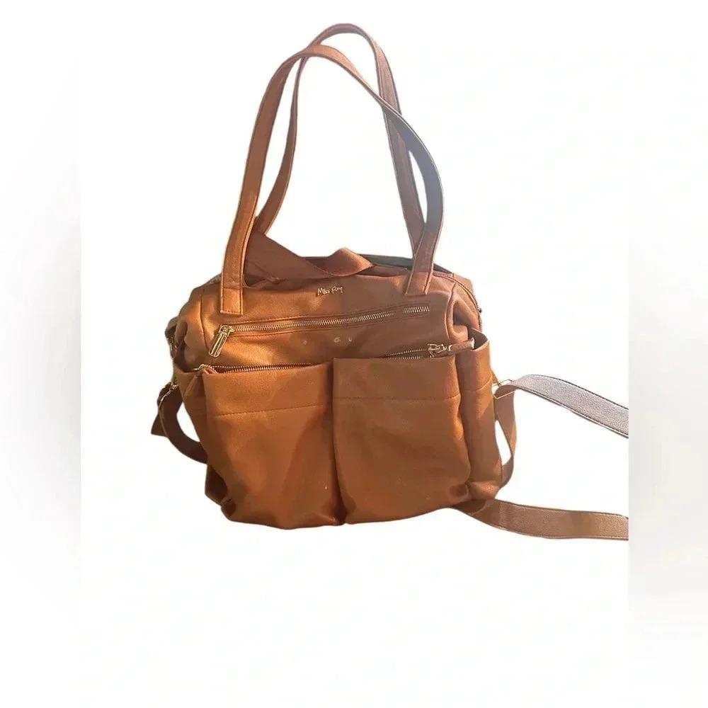 Diaper Bag Tote By miss fong Baby Bag Leather Diaper Bag - Picture 2 of 6